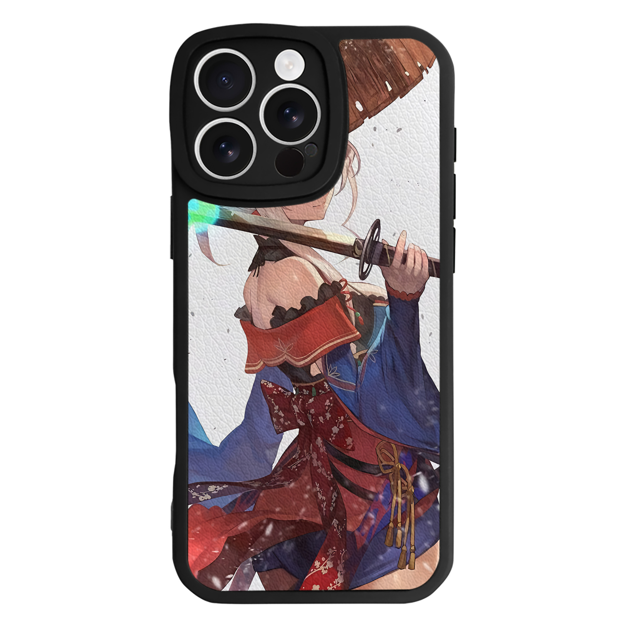 （画像用） 刀剣乱舞 Touken Ranbu 【iPhone 16シリーズ対応】シリコンスマホケース（レザー調） 材質：シリコン